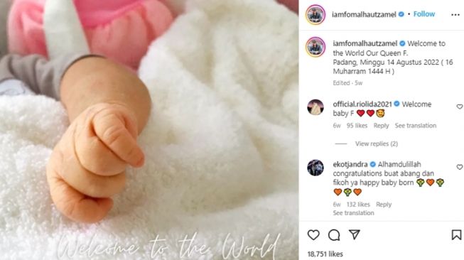 Potret Anak Fikoh LIDA dan Fomalhaut (instagram/@iamfomalhautzamel)