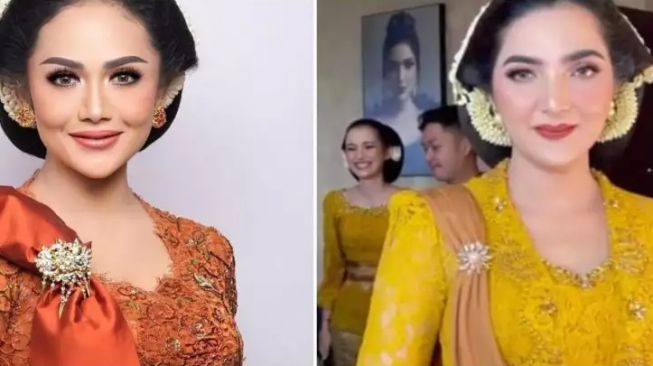 Penampilan Ashanty dan Krisdayanti di Prosesi Tedak Siten Ameena  (Instagram/krisdayantilemos dan as