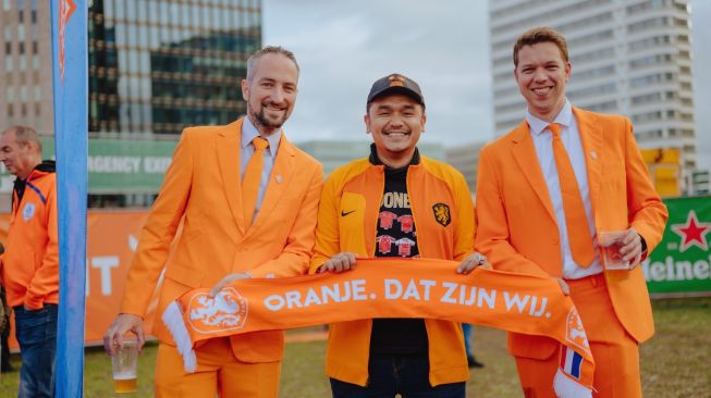 Valentino 'Jebreeet' Simanjuntak saat diundang oleh KNVB (dok. Oranje Indonesia).