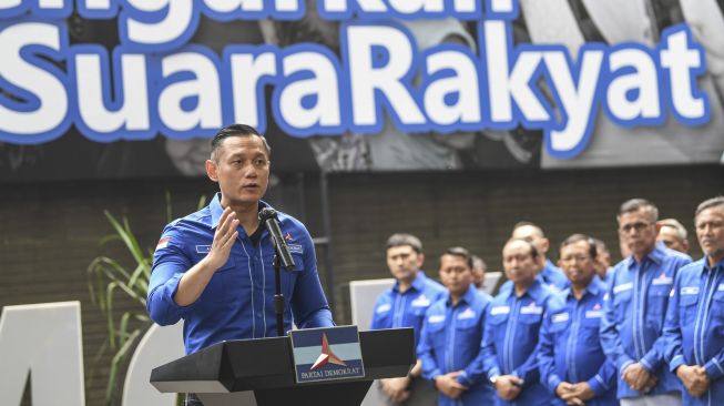 Hadiri Pelantikan Pimpinan Demokrat se-Banten, AHY Klaim Elektabilitas Partai Demokrat Terus Membaik