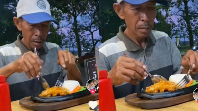 Kisah Hidupnya Bikin Haru Warganet, Pria Ini Senang Saat Diajak Makan Steak