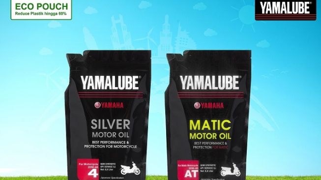 Yamalube Eco Pouch Silver dan Matic untuk sepeda motor Yamaha kesayangan [PT YIMM].