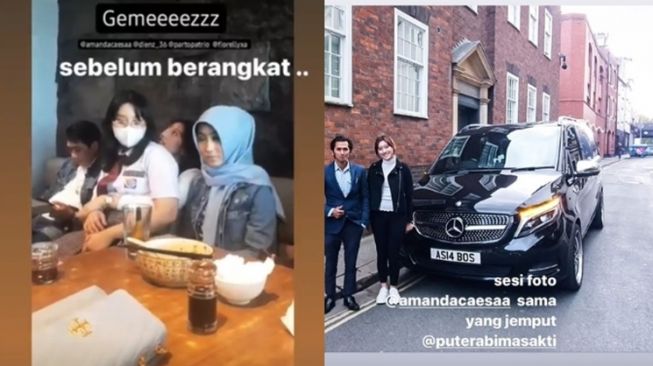 Potret Amanda Caesa Berangkat ke Inggris (Instagram/@amandacaesaa)