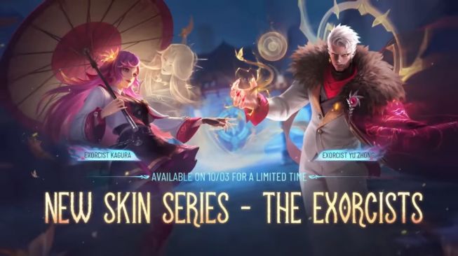 Skin event Exorcist Yu Zhong dan Kagura Mobile Legends. (YouTube / Mobile Legends: Bang Bang Official)