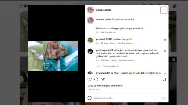 Heboh kondisi Lesti Kejora saat ini [Instagram]