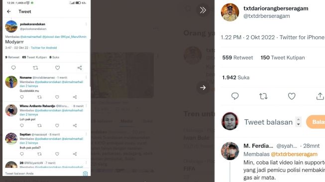 Kecam Akun Twitter Polsek Srandakan yang Buat Caption Tak Pantas Tragedi Kanjuruhan, JPW: Sama saja Mencoreng Polri