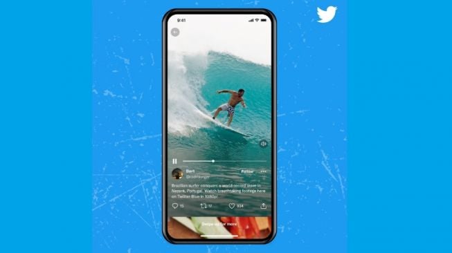 Fitur baru Twitter, video vertikal. [Twitter]