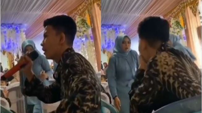 Niat Sumbang Lagu di Nikahan, Suara Pria Ini Malah Bikin Ngakak