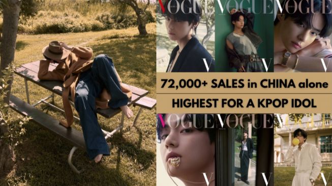 Rekor! Sampul Majalah 'Vogue Korea' V BTS Raih 72.000 Penjualan di China