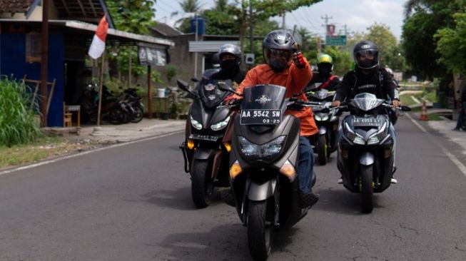 Para peserta Maxi Yamaha Day 2022 bertolak ke Gunungkidul [Yamaha DDS 3].