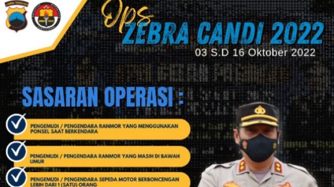 Operasi Zebra 2022 Dimulai! Begini Jadwal, Jenis Pelanggaran dan Denda yang Diterapkan