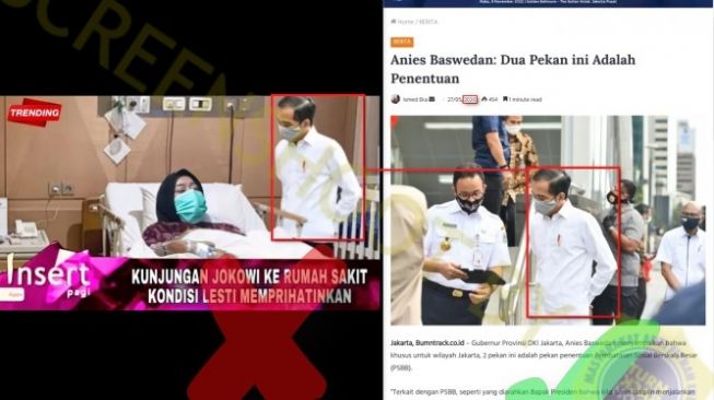 Fakta foto Presiden Jokowi jenguk Lesti Kejora. [Instagram]