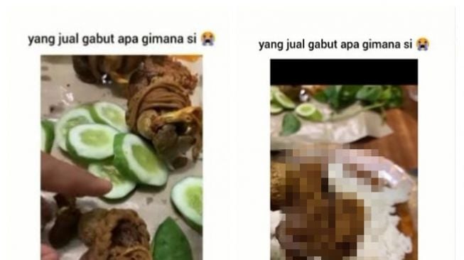 Pembeli Kaget Lihat Penjual Pecel Lele Lakukan Ini ke Usus Goreng, Publik: SMK Tata Rias Jiwa Tata Boga