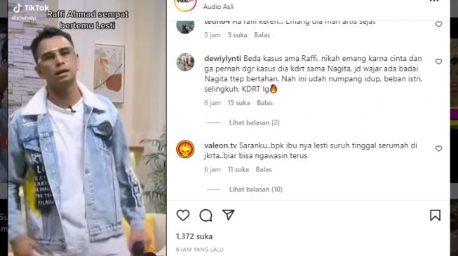 Tangkapan layar video. [Instagram/@viral62com]