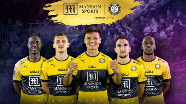 Klub Ligue 2 Prancis, Pau FC bekerjasama dengan Mansion Sports. [Mansion Sports]