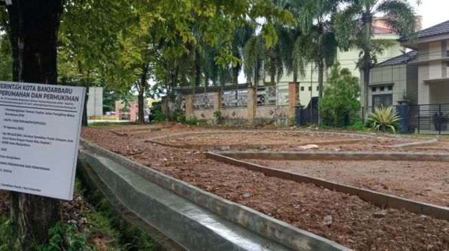 Disperkim Banjarbaru Bangun Taman Ramah Anak dan Perempuan