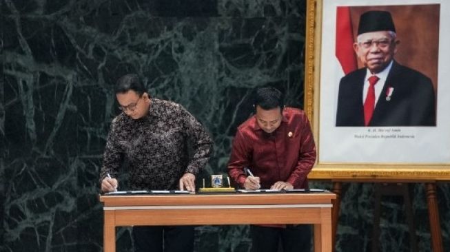 Andi Sudirman dan Anies Baswedan Teken Kerja Sama Pengembangan Potensi Daerah di Jakarta