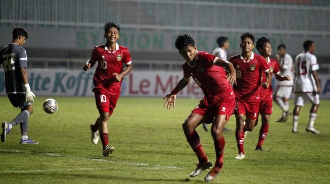Borong Dua Gol ke Gawang UEA, Bintang Timnas Indonesia U-17 Arkhan Kaka Tiru Selebrasi Legenda Persija?