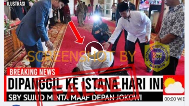 CEK FAKTA: SBY Ngaku Salah Sujud Minta Maaf ke Jokowi, Benarkah?