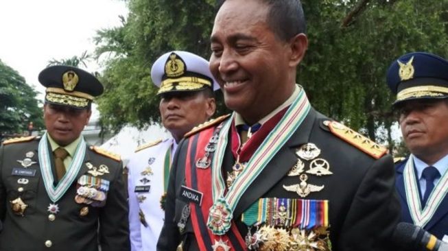 Ogah Bahas Calon Panglima TNI dan Isu Jabatan Diperpangjang, Jenderal Andika: Apapun Perintahnya Saya Laksanakan!