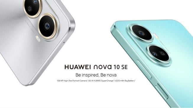 Huawei nova 10 SE, Hadir dengan Body Slim dan Pengisian Daya 66W