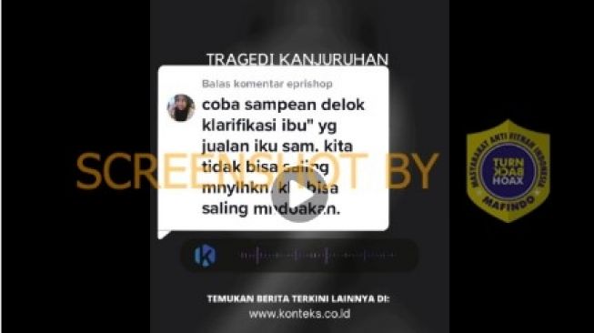 CEK FAKTA: Rekaman Ibu-ibu Penjual Dawet di Tragedi Kanjuruhan Hoaks?