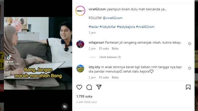 Tangkapan layar video. [Instagram/@viral62com]