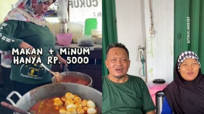 Warung Murah Harga Makanan Serba 5 Ribu Porsi Melimpah, Pemilik Tak Takut Rugi