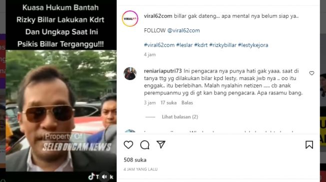 Tangkapan layar video. [Instagram/@viral62com]