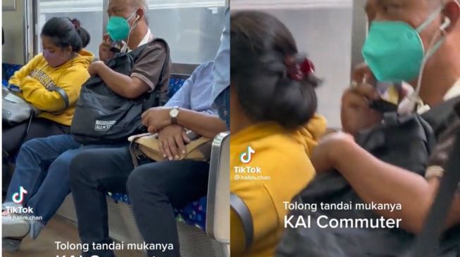 Modus Pura-Pura Telepon, Aki-Aki Rekam Penumpang KRL Wanita, Publik: Ingat Umur