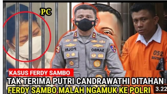 CEK FAKTA: Ferdy Sambo Ngamuk Tak Terima Sang Istri, Putri Candrawathi Ditahan, Benarkah?