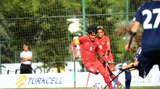 Timnas Sepak Bola Amputasi Indonesia Libas Jerman 2-0 di Piala Dunia 2022