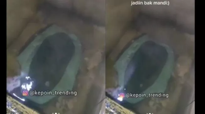 WC di Dalam Bak Mandi (Instagram/@kepoin_trending)