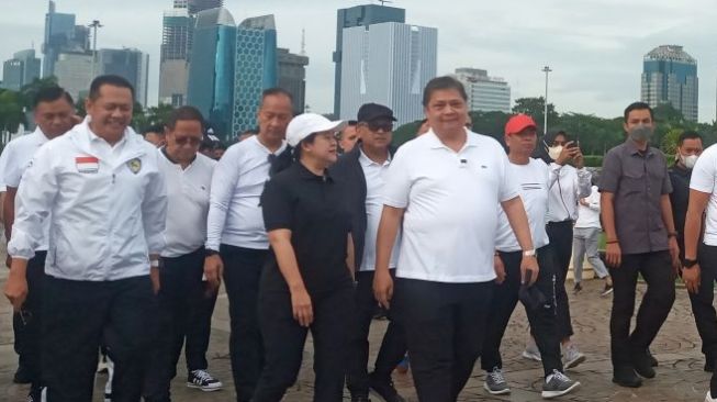 Bertemu Airlangga di Monas, Puan: PDIP - Golkar Sepakat Bersama-sama Bangun Bangsa dan Negara