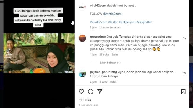 Tangkapan layar video. [Instagram/@viral62com]