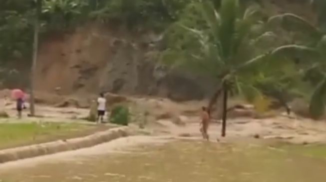 Beredar Video Viral Amuk Sungai Cibareno Pasca Gempa Bumi Guncang Banten