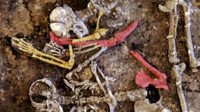 Kuburan massal di Slovakia, berusia 7.000 tahun. [Nature.com]