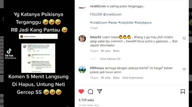 Tangkapan layar video. [Instagram/@viral62com]