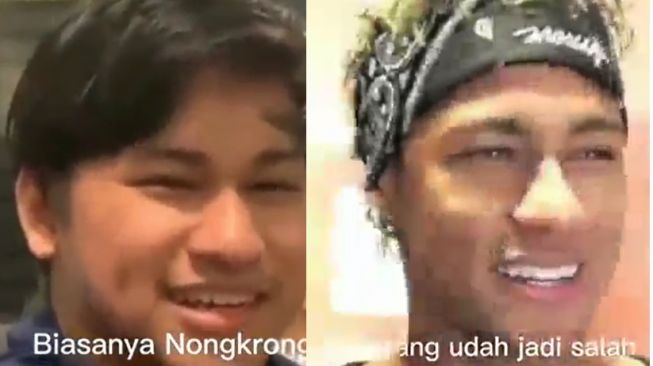 Orang biasa dan Neymar Jr (Twitter/ @ndagels).
