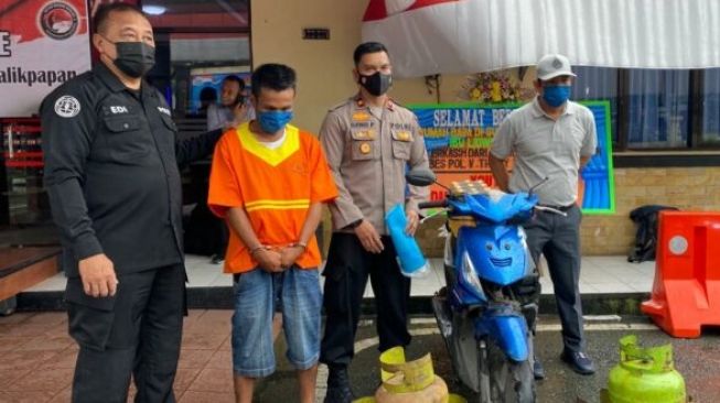 SN Ditangkap Polisi, Nekad Gasak 27 Tabung Gas 3 Kg dan 24 Botol Migor di Balikpapan