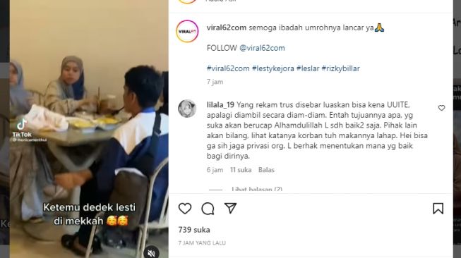 Warganet Ini Ketemu Lesti Kejora di Makkah: Alhamdulillah Udah Sehat