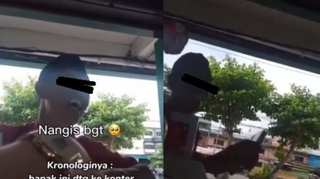 Kena Tipu Beli HP, Bapak ini Tetap Senyum Meski Dapat Ponsel Replika Pajangan Toko