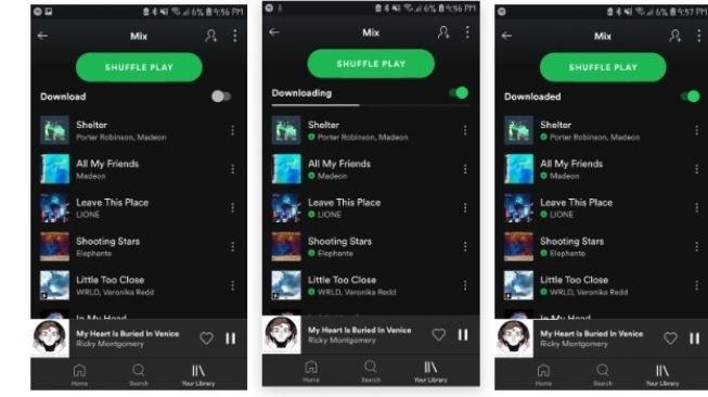 Tampilan di Spotify [makeuseof]