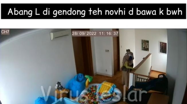 Momen Lesti Kejora Terekam CCTV (instagram/@virus.leslar)