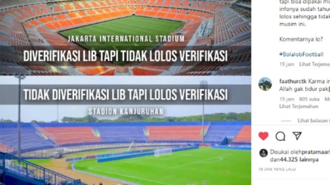 Beda Nasib JIS dan Stadion Kanjuruhan di Mata PT LIB, Begini Respon Netizen