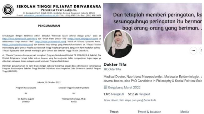 Disebut Doktor dari STF Driyarkara, Ketua Alumni Ungkap Dokter Tifa Bukan Lulusan Almamaternya: Ikut Program Tak Selesai