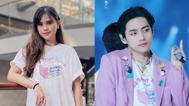 Gaya Audi Marissa kembaran barang dengan member BTS (TikTok/@audimarissa24)