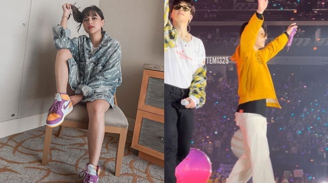 Gaya Audi Marissa kembaran barang dengan member BTS (TikTok/@audimarissa24)