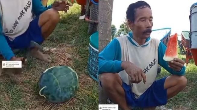 Promosi Semangka Hasil Panen, Petani Ini Malah Bikin Ngakak Endingnya Membagongkan Sekali