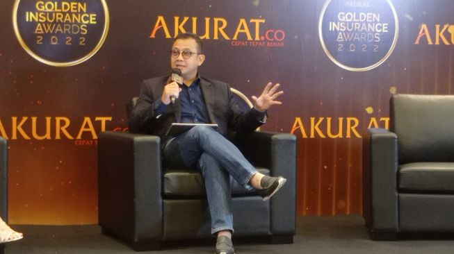 CEO Top Coach Indonesia sekaligus expert panel Akurat Golden Insurance Awards 2022 Tom Martin Charles. (Fajar/Suara.com)